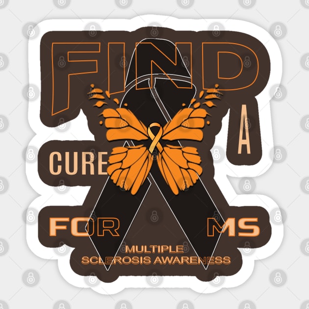 Multiple Sclerosis Awareness Sticker by TeeText